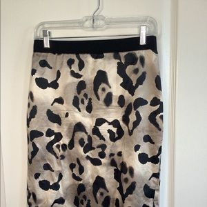 Ann Taylor Brown & Black Leopard Pencil Skirt 2
